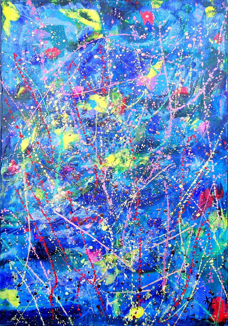 „Scuba diver” - acrilic pe pânza (Acrilic on linen) - (70 x 100) cm „Scuba diver” - acrilic pe pânza (Acrilic on linen) - (70 x 100) cm